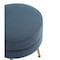 Manhattan Comfort Bailey Ottoman in Blue with Gold Feet, 2PK 2-OT003-BL - alternate 9